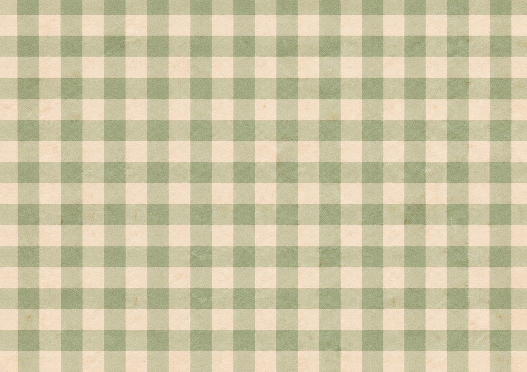 チェック グリーン｜デザインペーパー A4横・PDFダウンロード