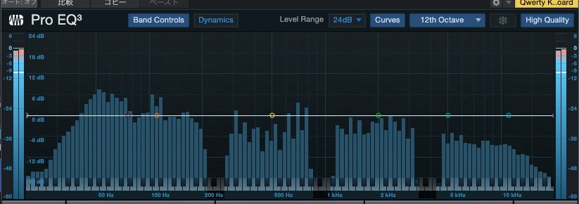 【VST3/AU】RhinoHip - MIDI応答式EQ
