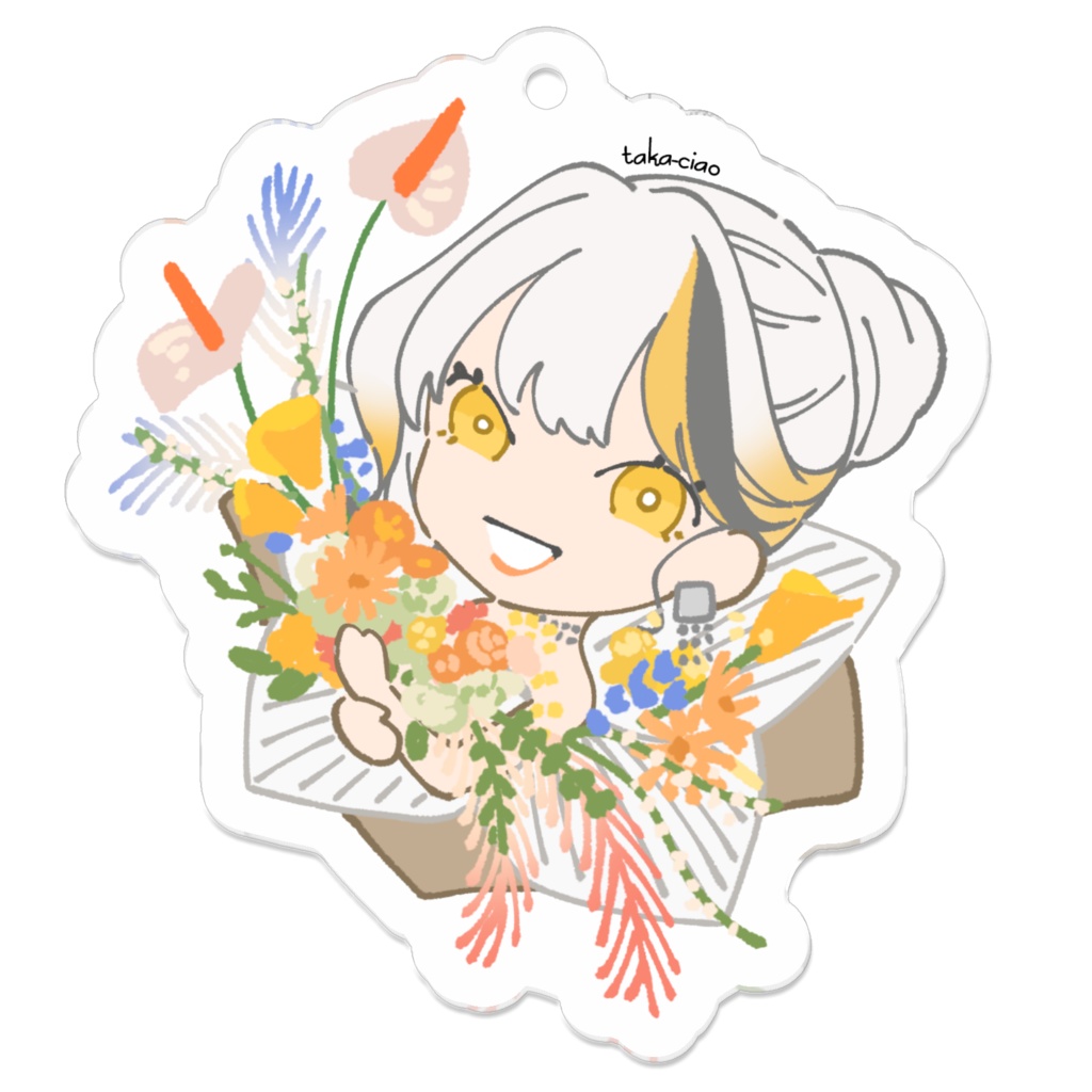 ミニシミアクリルキーホルダー・Bouquet
