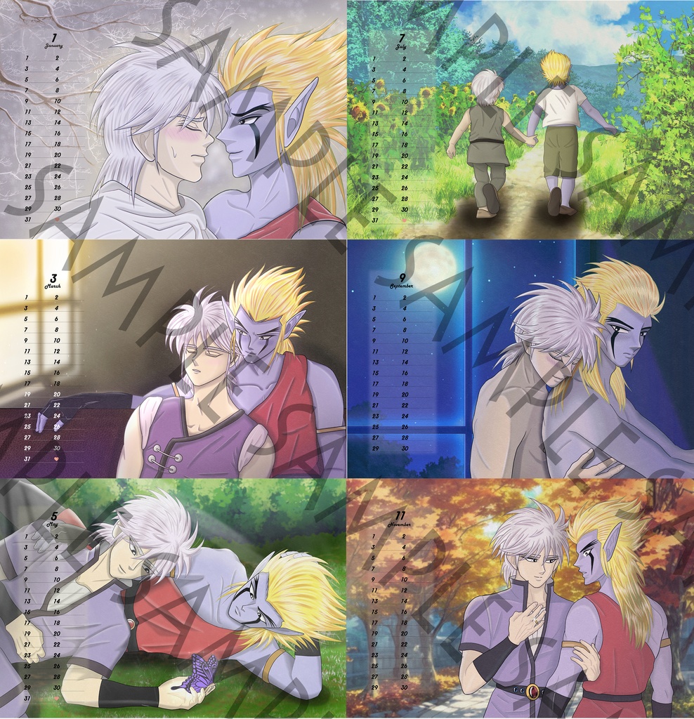 ヒュンラー卓上カレンダー2024(匿名配送)