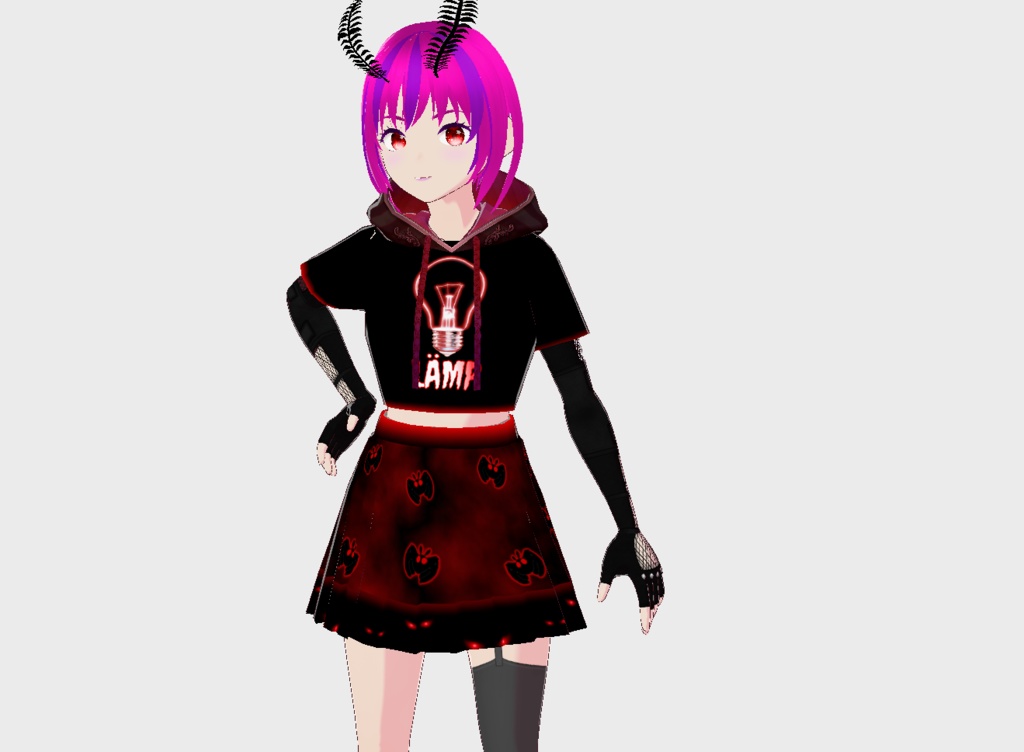 Lightbulb LAMP shirt - Vroid