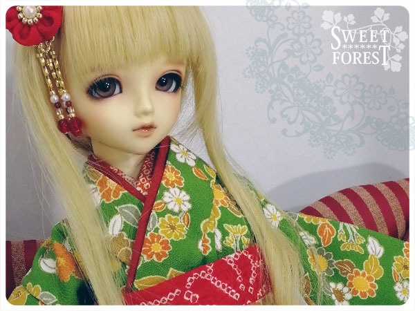 正絹ちりめん小花柄お振袖