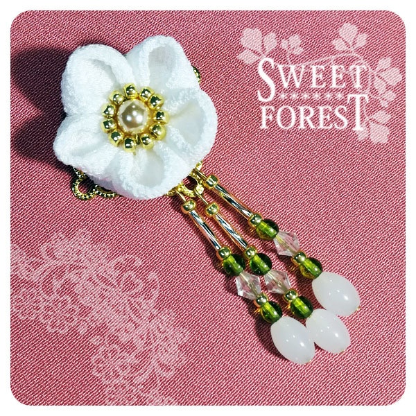 ドール用ちりめん細工 花かんざし15 Sweet Forest 甘森 Booth ドール用ちりめん細工 花かんざし15 Sweet Forest 甘森 Booth
