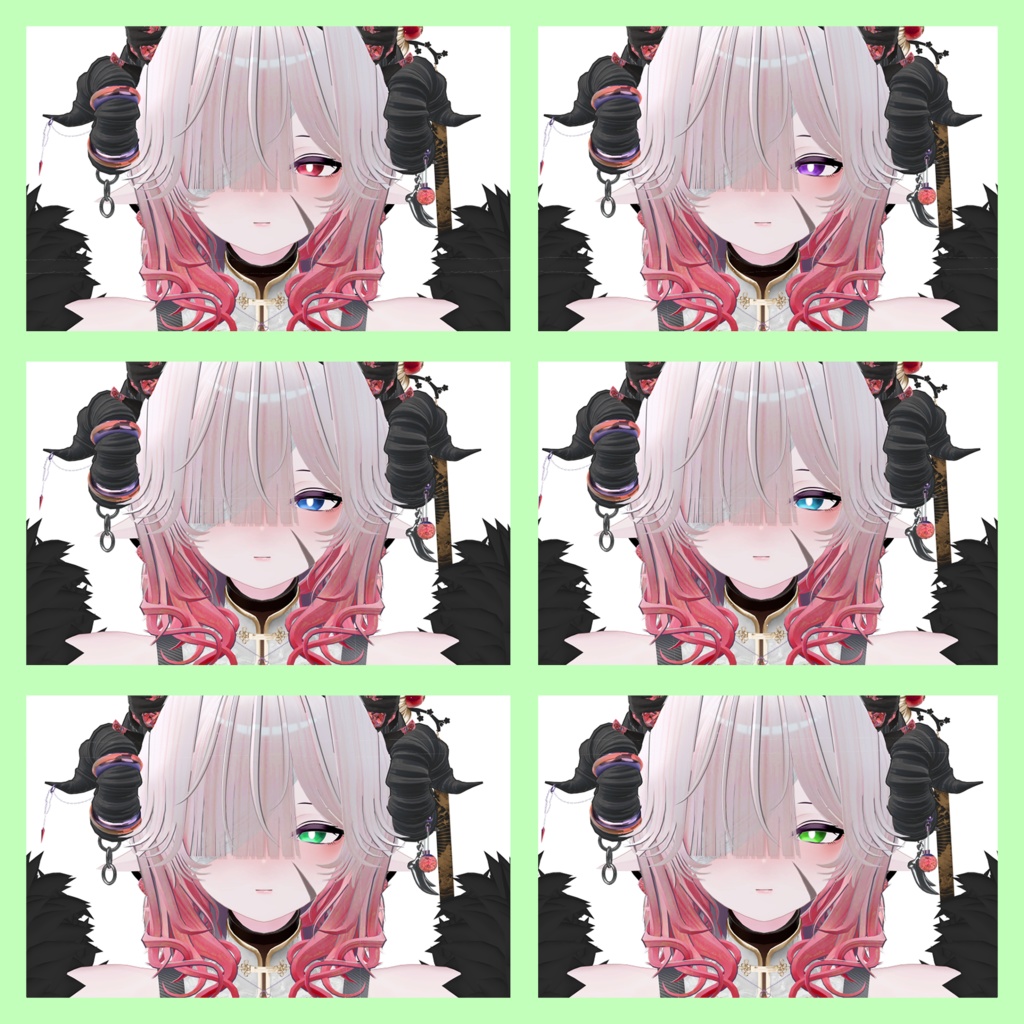 【6アバター対応】シンプルアイテクスチャ~青金石~(11Color)