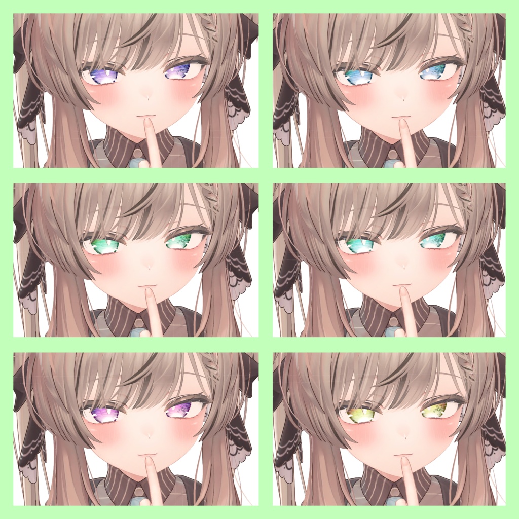 【6アバター対応】アニメーションアイテクスチャ~アラクネ~(11Color)