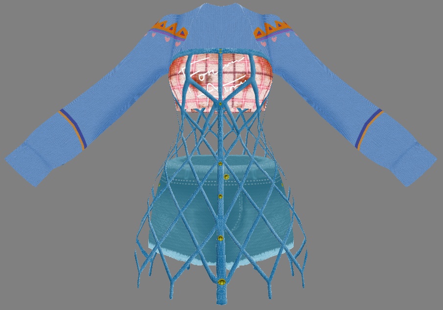 【VRoid】Lovesick Denim Outfit