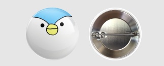 ぺぺこ缶バッチ【顔面】