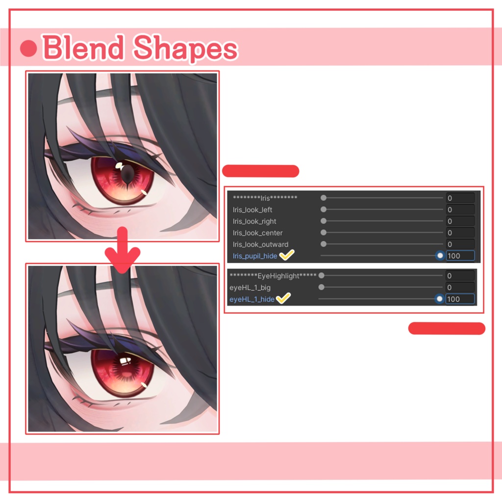 【 Bokusei(墨惺)専用 】 Danica Eye&Make up Texture