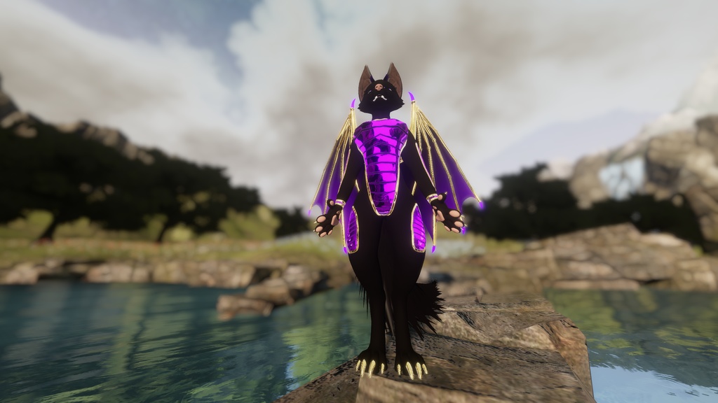 TEXTURES - Rexoium Evolved Sci-Fi smart tank plate armor dragon fox dark wolf demon + btw wings gold and purple wings