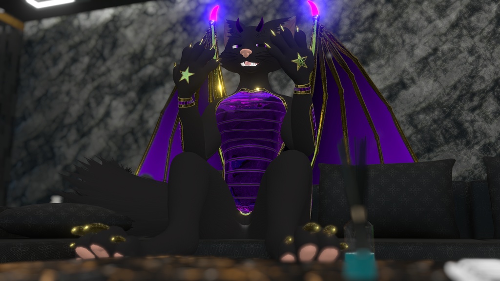 TEXTURES - Rexoium Evolved Sci-Fi smart tank plate armor dragon fox dark wolf demon + btw wings gold and purple wings