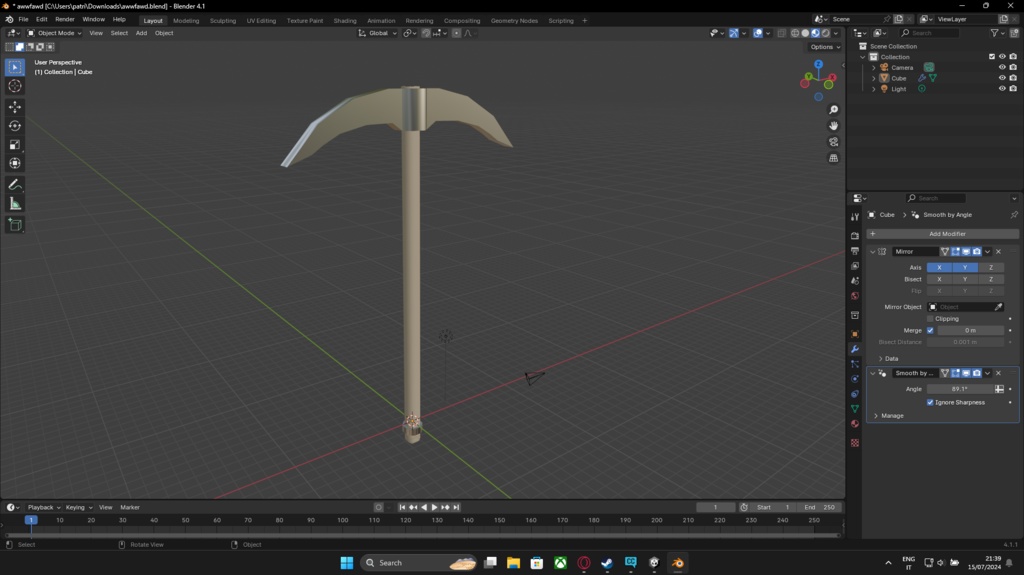 Simple Pickaxe / Low Poly / Optimized