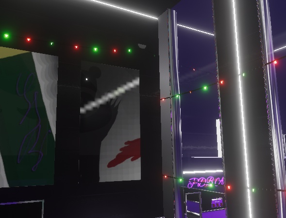 Christmas Lights Free - emissive and bloomable (VRChat world prefab)
