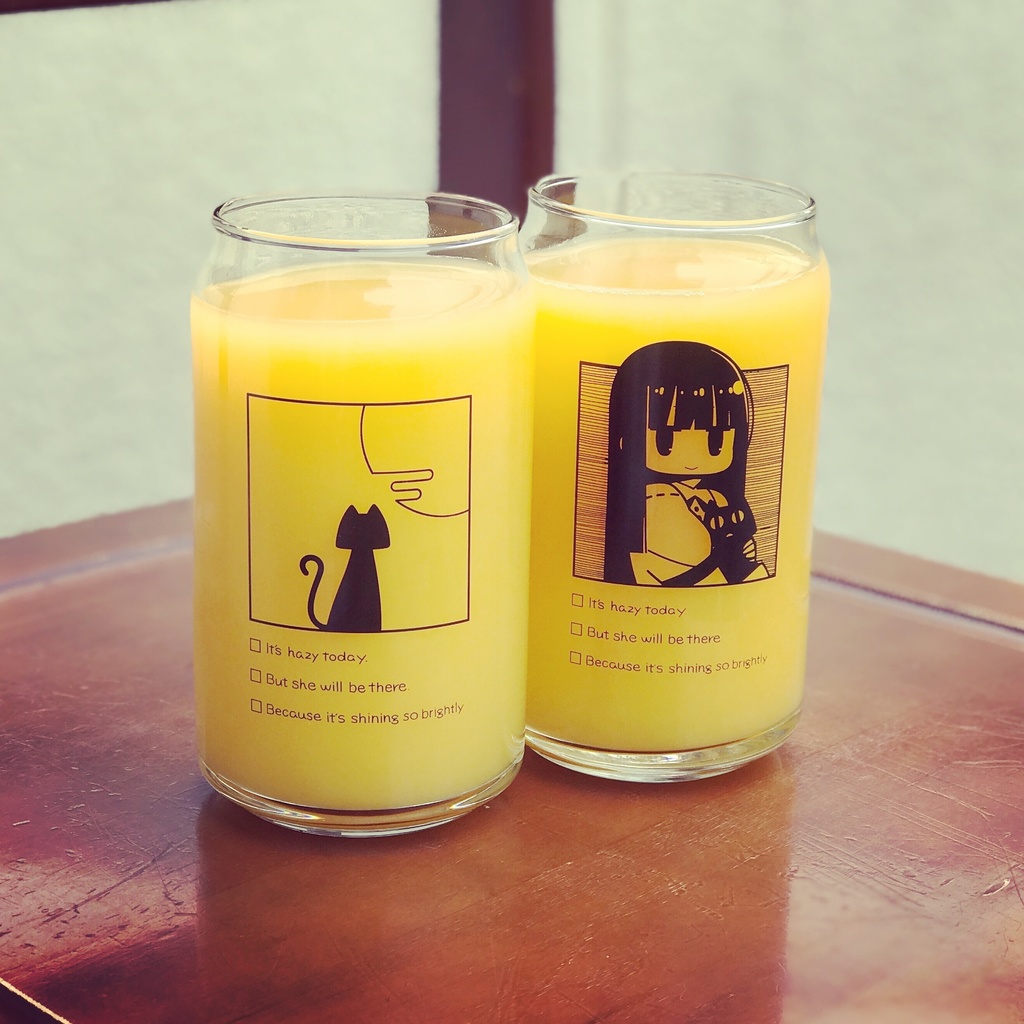 佐城雪美 ビール缶グラス