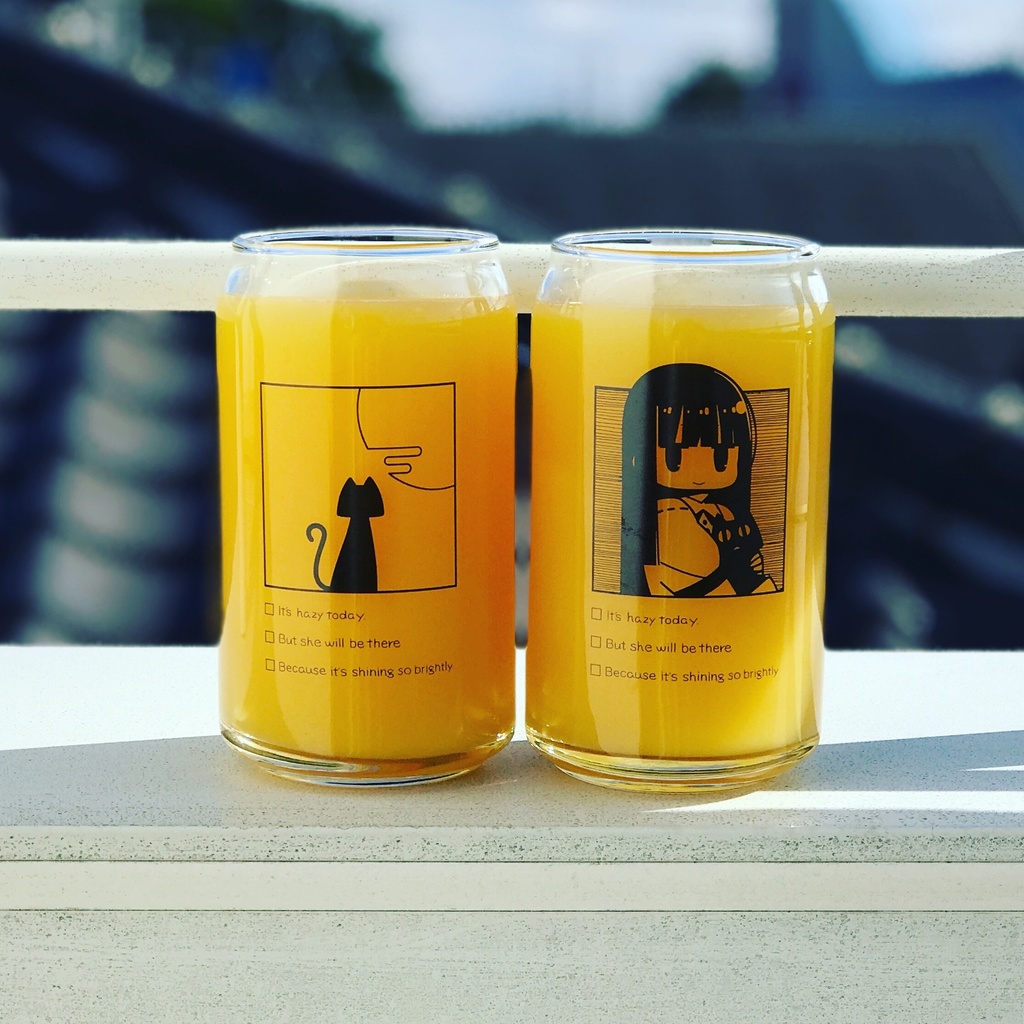 佐城雪美 ビール缶グラス