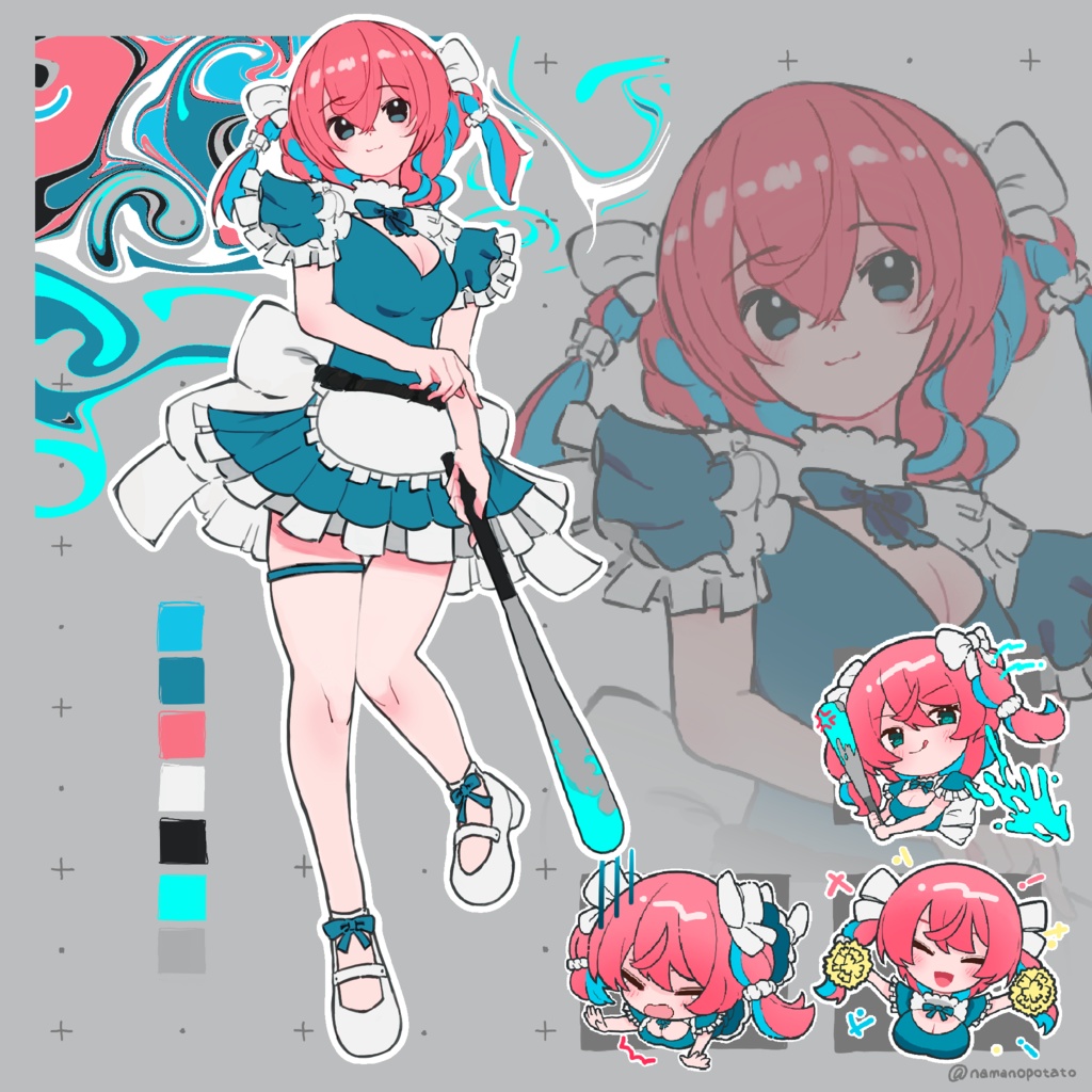 【無料】汎用立ち絵素材「STR高めな女の子」