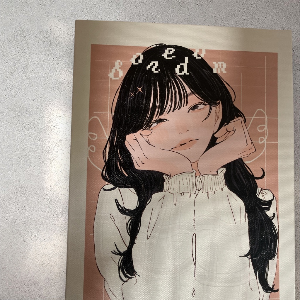 受注生産『退屈を壊して』(直筆サイン入り)キャンバスプリント