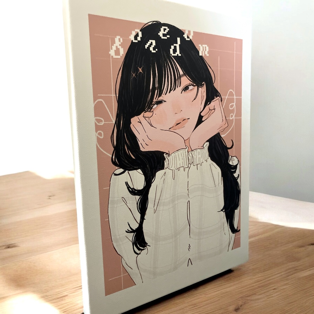 受注生産『退屈を壊して』(直筆サイン入り)キャンバスプリント