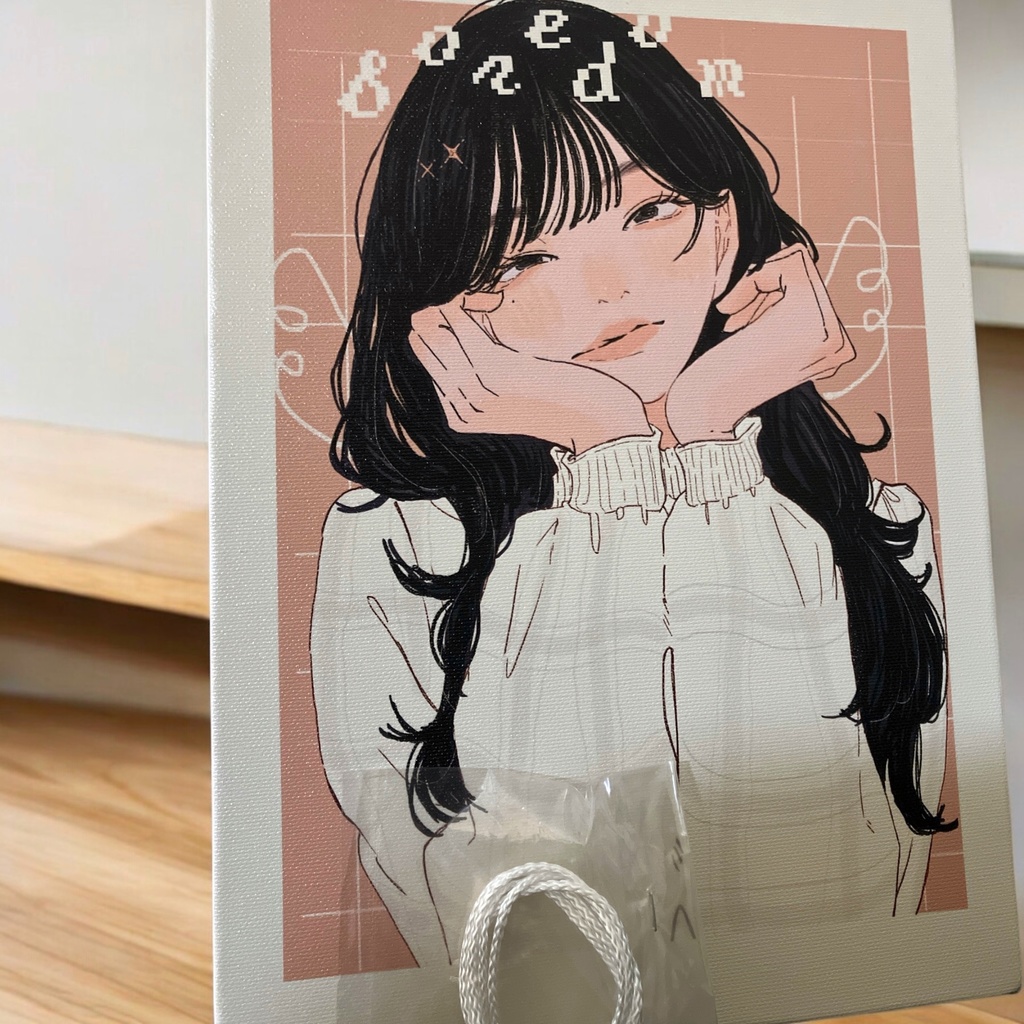 受注生産『退屈を壊して』（直筆サイン入り）キャンバスプリント