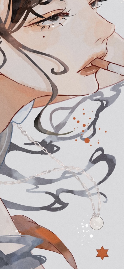 【煙を纏って】キャンバスプリント(直筆サイン入り)