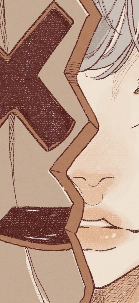 【仮面を被って】 キャンバスプリント 直筆サイン入り