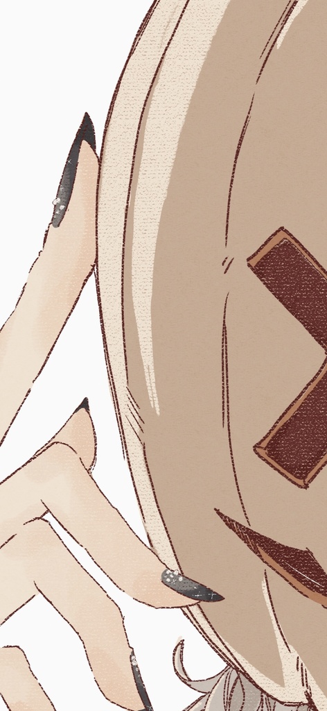 【仮面を被って】 キャンバスプリント 直筆サイン入り