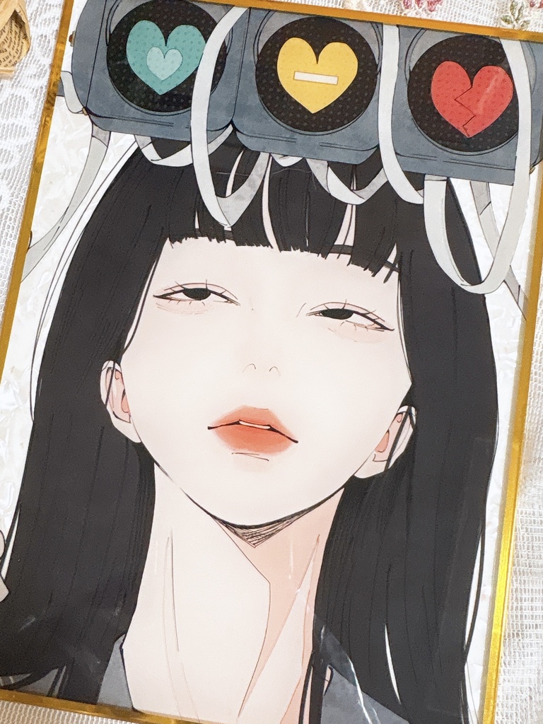 『君の気持ちは何色ですか？』アクリル色紙