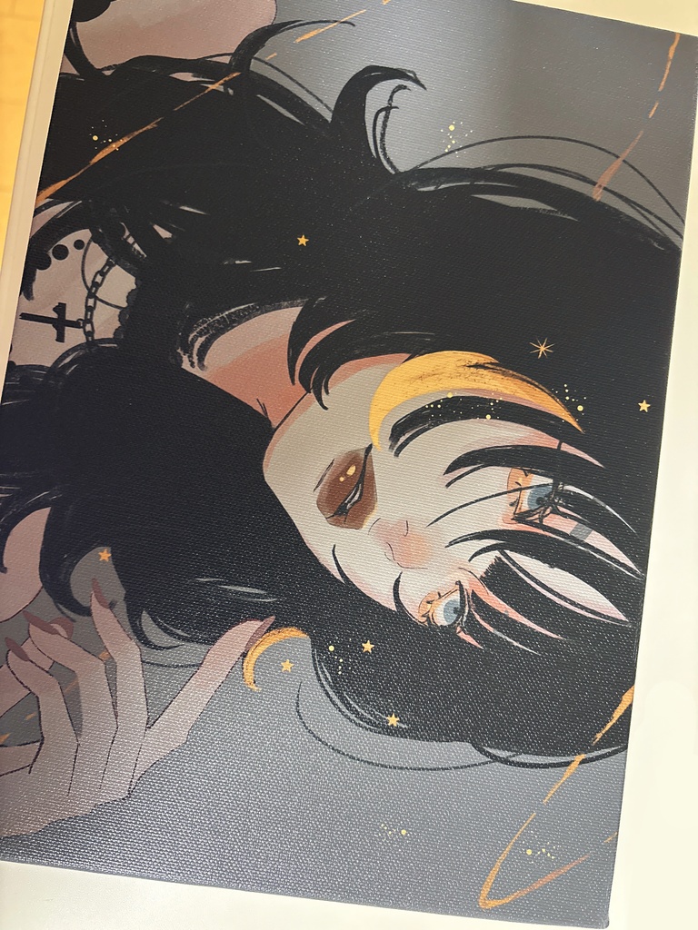 イラスト『月を纏って』ジークレー A4 直筆サイン入り