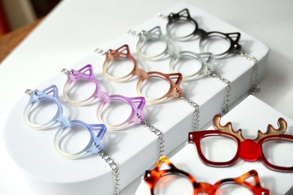 チェーン式ねこみみめがね