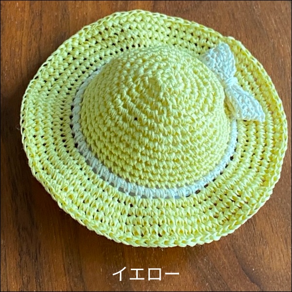 【1/12ドール】麦わら帽子ホワイトリボン(全4色)