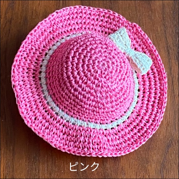 【1/12ドール】麦わら帽子ホワイトリボン(全4色)