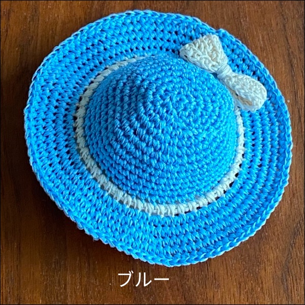 【1/12ドール】麦わら帽子ホワイトリボン(全4色)