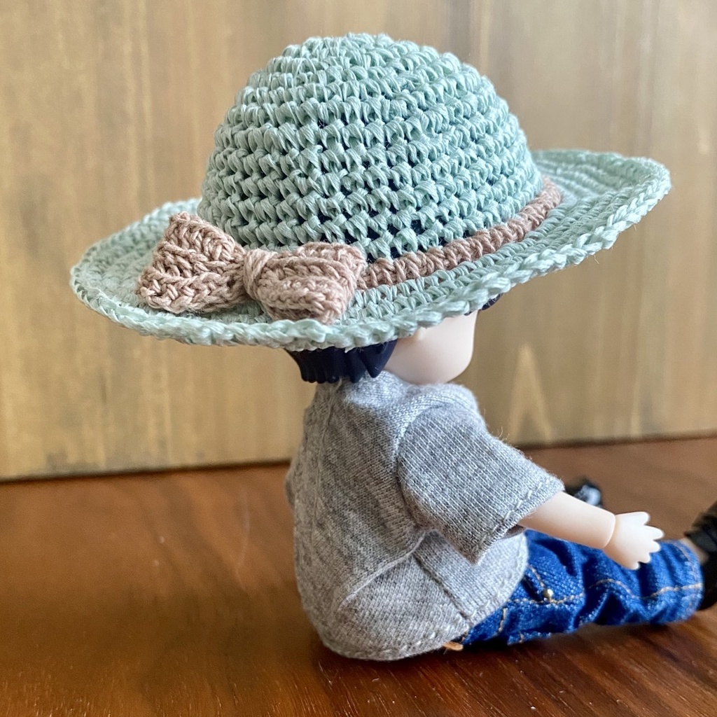 【1/12ドール】麦わら帽子(チョコミント)