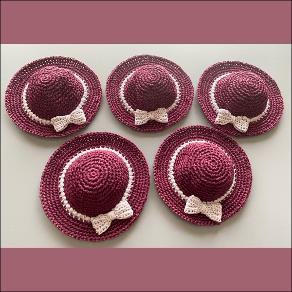 【1/12ドール】麦わら帽子(アメジスト)