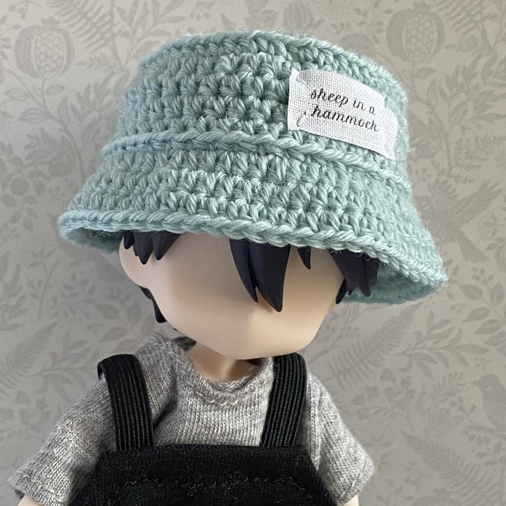 【1/12ドール】バケットハット(ブルー/パープル/グリーン/イエロー)