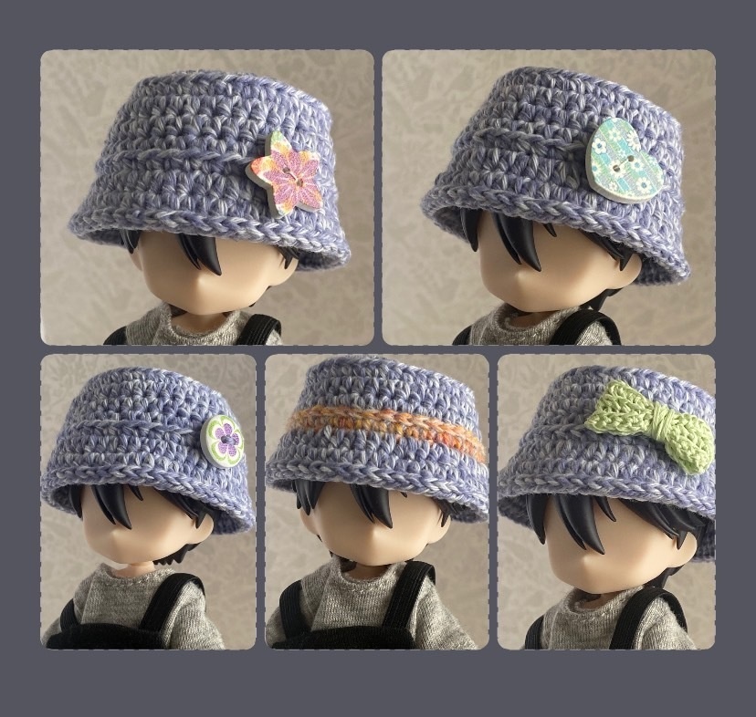 【1/12ドール】バケットハット(ブルーベリーミルク×全5種)