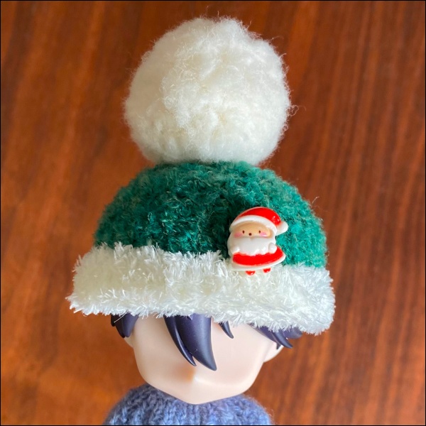 【1/12ドール】クリスマスニット帽(緑)