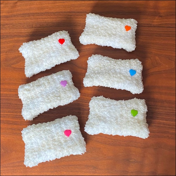 【ぬい|頭囲26.5cm】猫耳ニット帽(ハート)