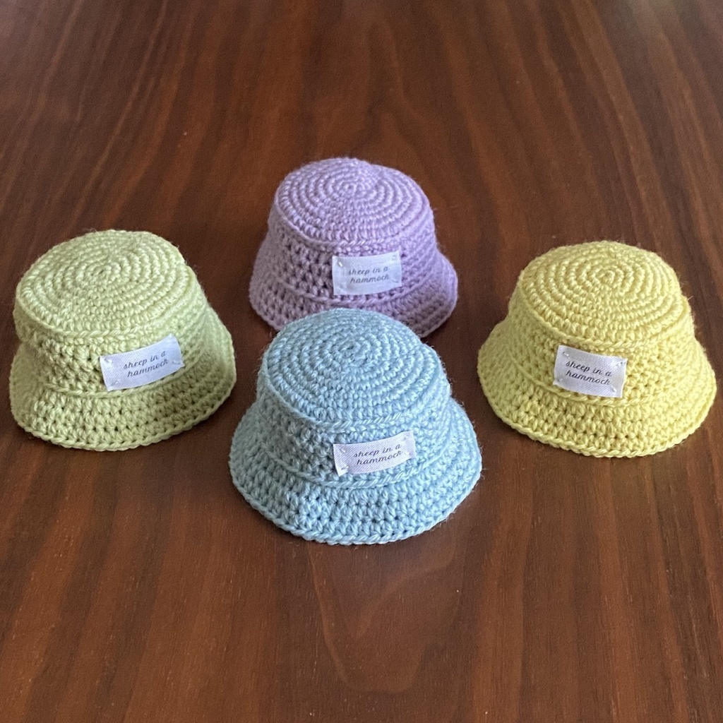 【1/12ドール】バケットハット（ブルー/パープル/グリーン/イエロー）