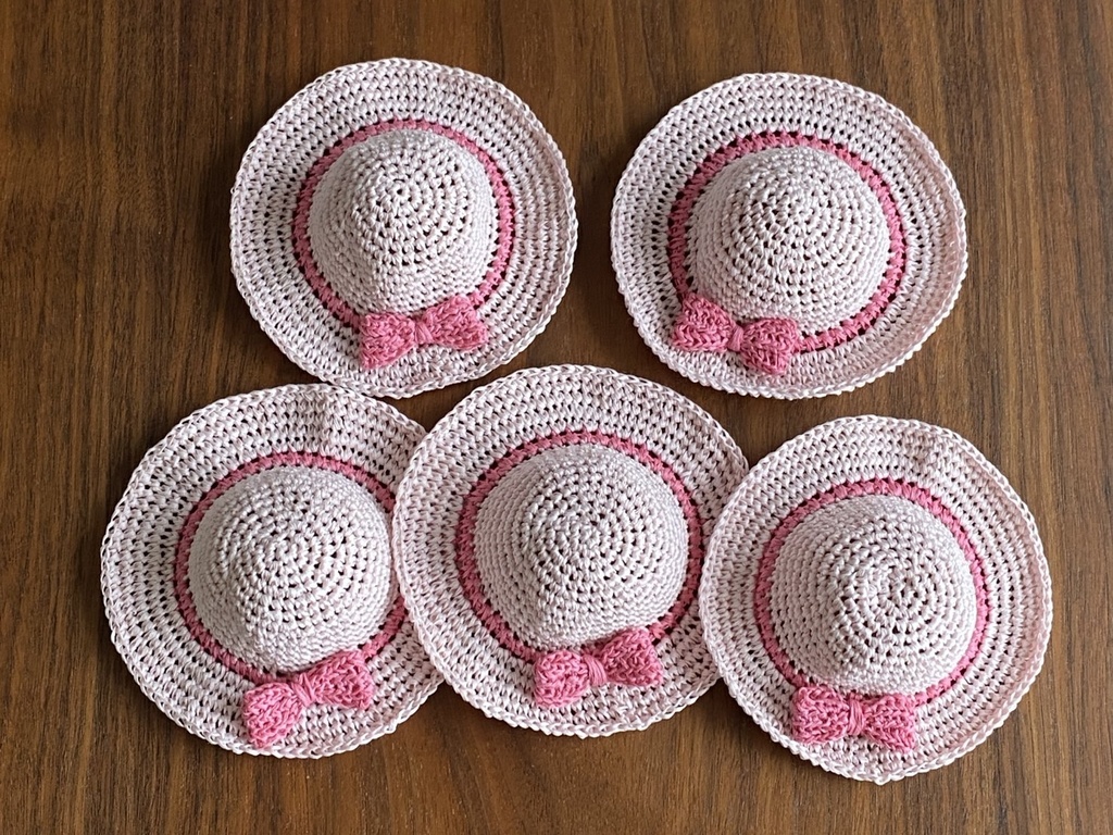 【1/12ドール】麦わら帽子(いちごミルク)