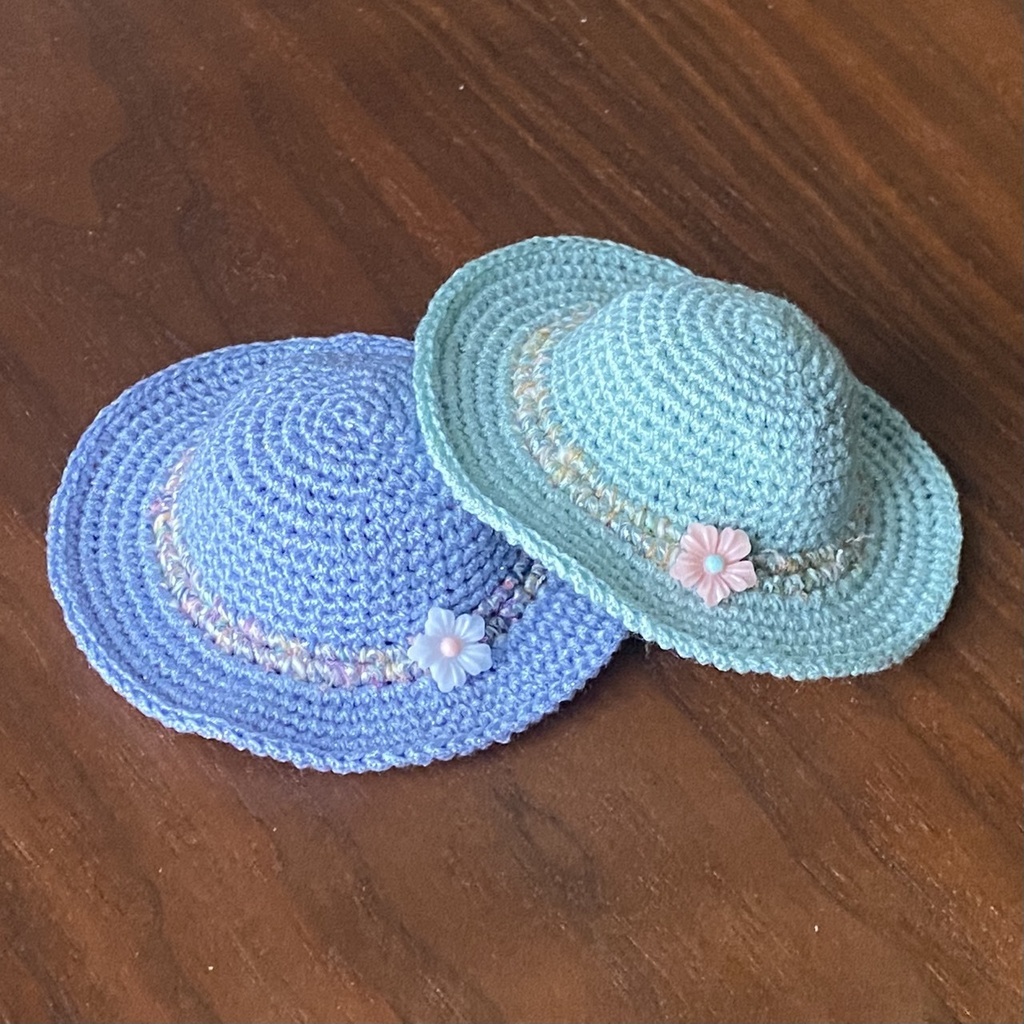 【1/12ドール】ラメ入り麦わら帽子