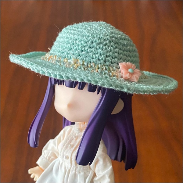 【1/12ドール】ラメ入り麦わら帽子