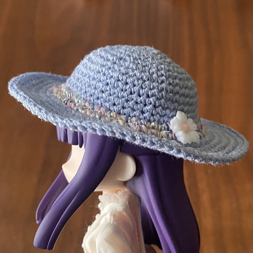 【1/12ドール】ラメ入り麦わら帽子