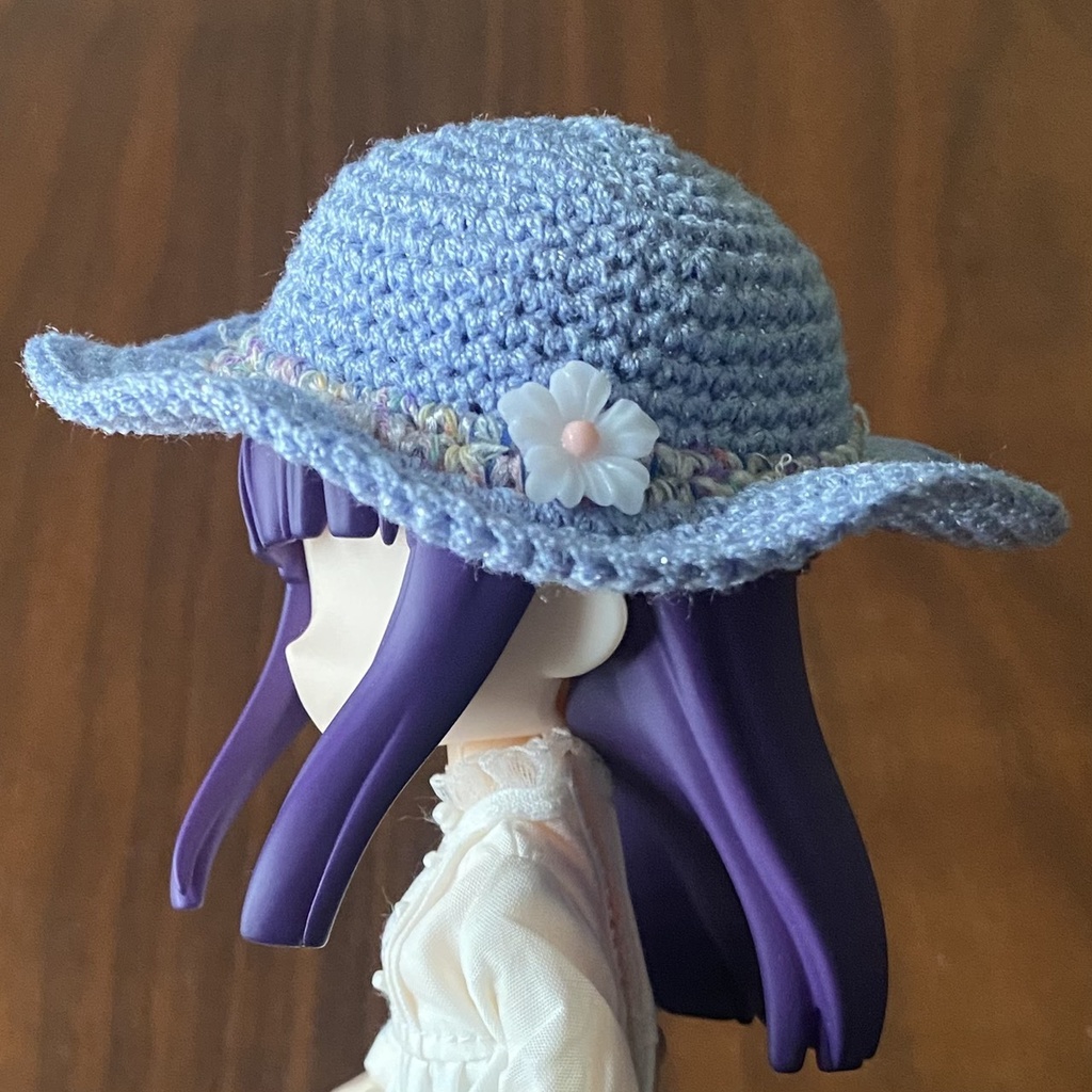 【1/12ドール】ラメ入り麦わら帽子