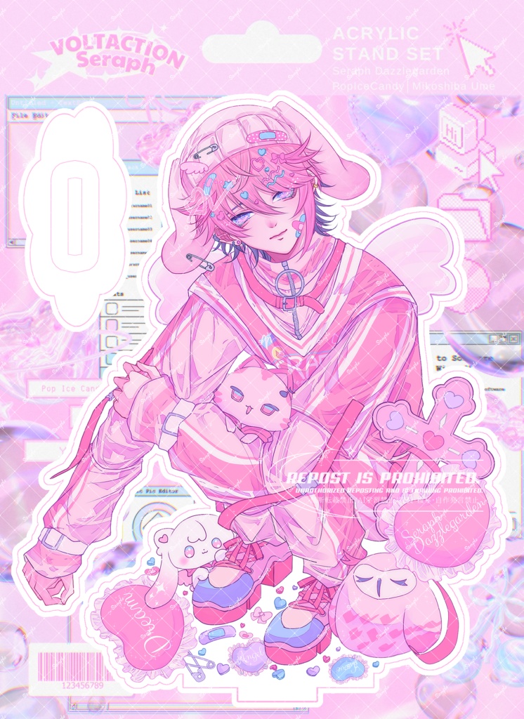 【非公式】セラフ･ダズルガーデン　フレーム付きアクリルスタンドセット