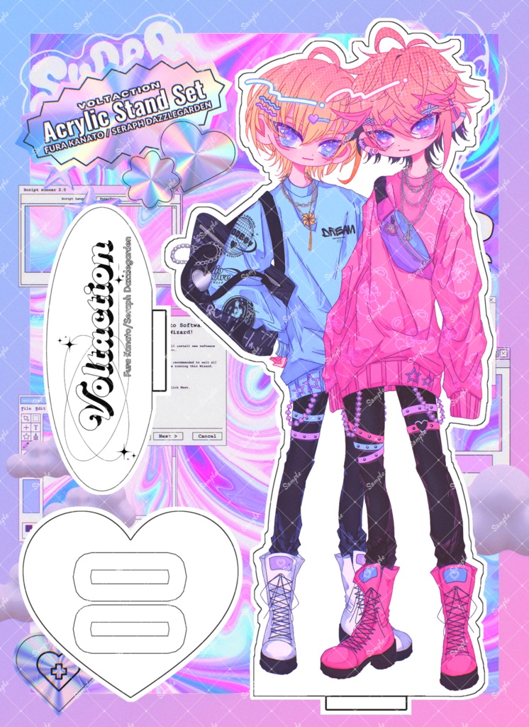 【非公式】はたち組　フレーム付きアクリルスタンドセット