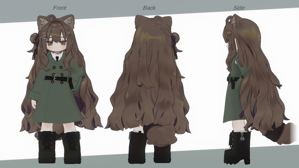 まめトレンチコート