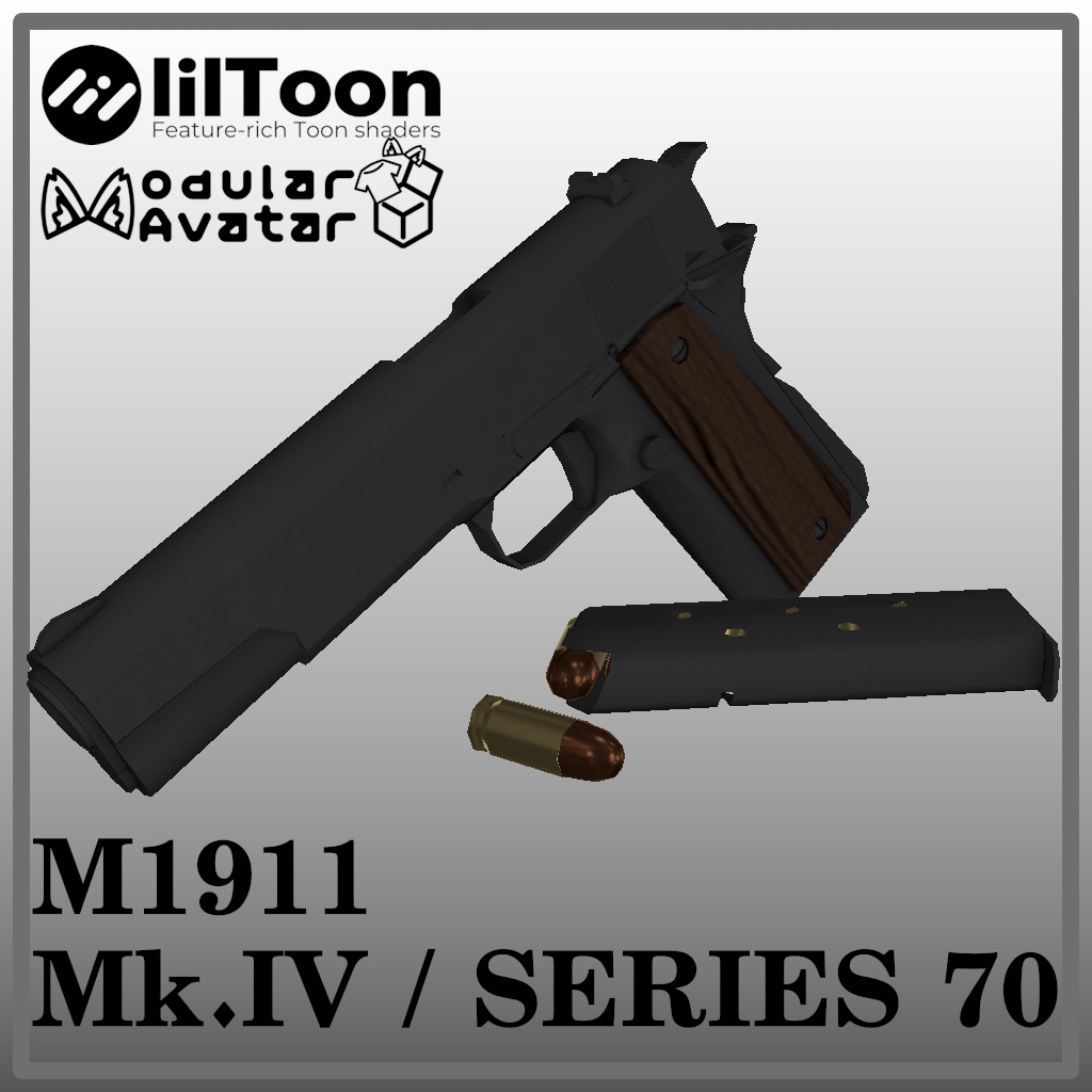 [ギミック付き] M1911 Mk.IV / SERIES 70 [ローポリアルガンズシリーズ]　