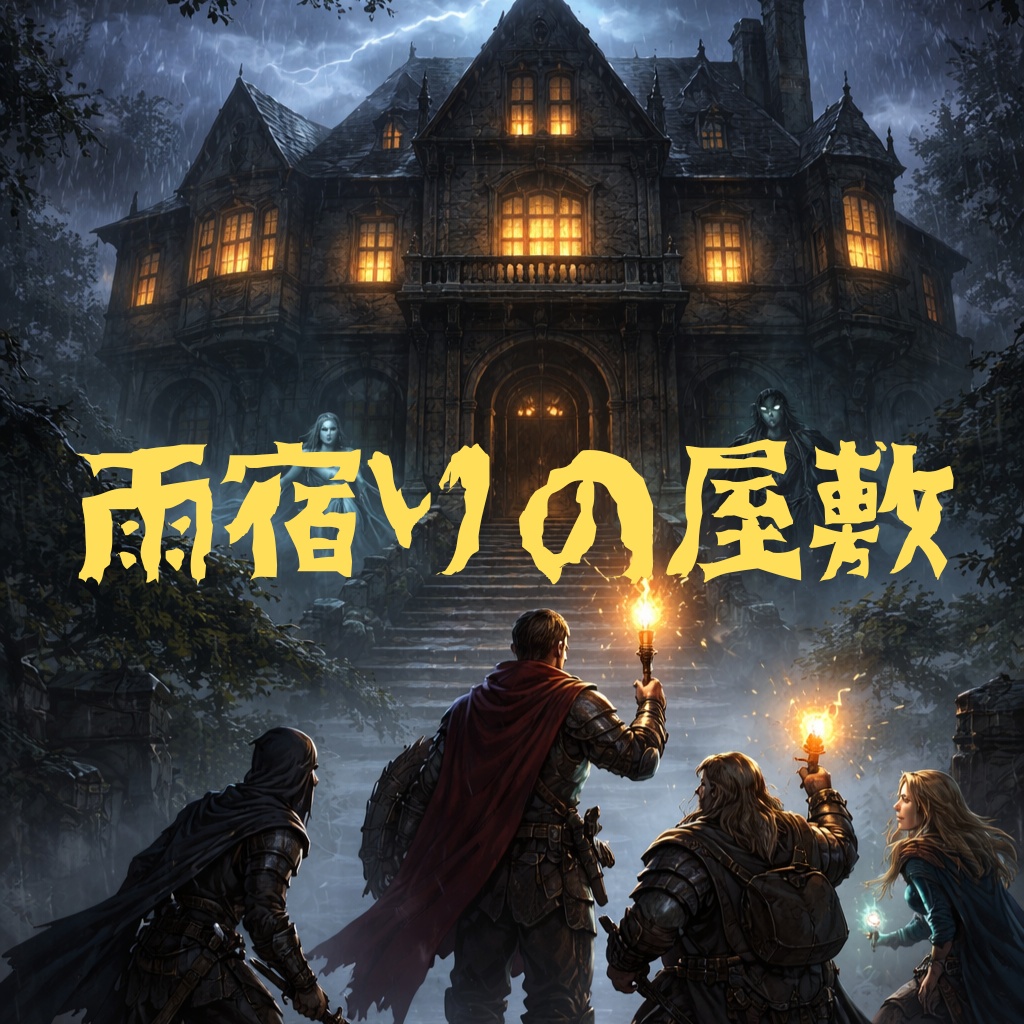【D&D5版】雨宿りの屋敷 2レベルアドベンチャー