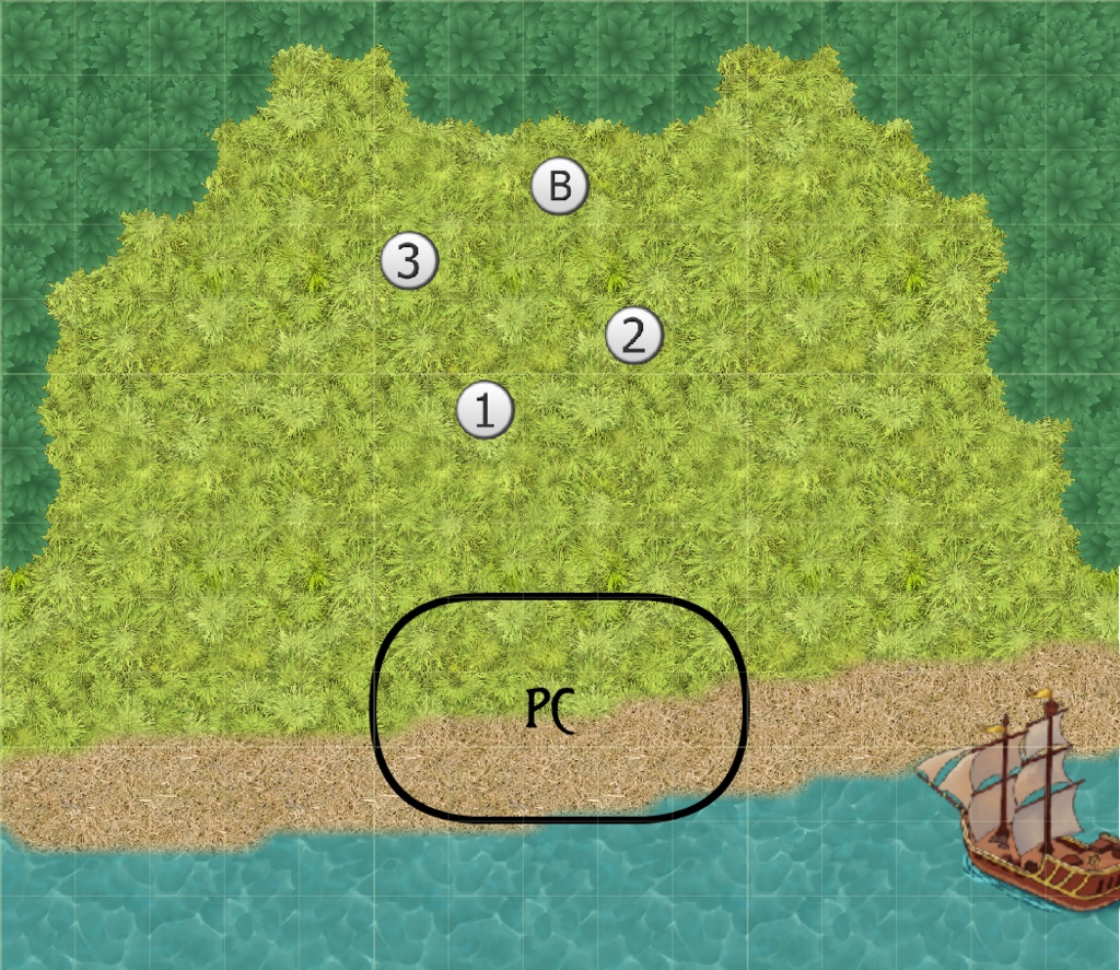 【D&D5版】伝説の海賊の宝を求めて 3レベルアドベンチャー