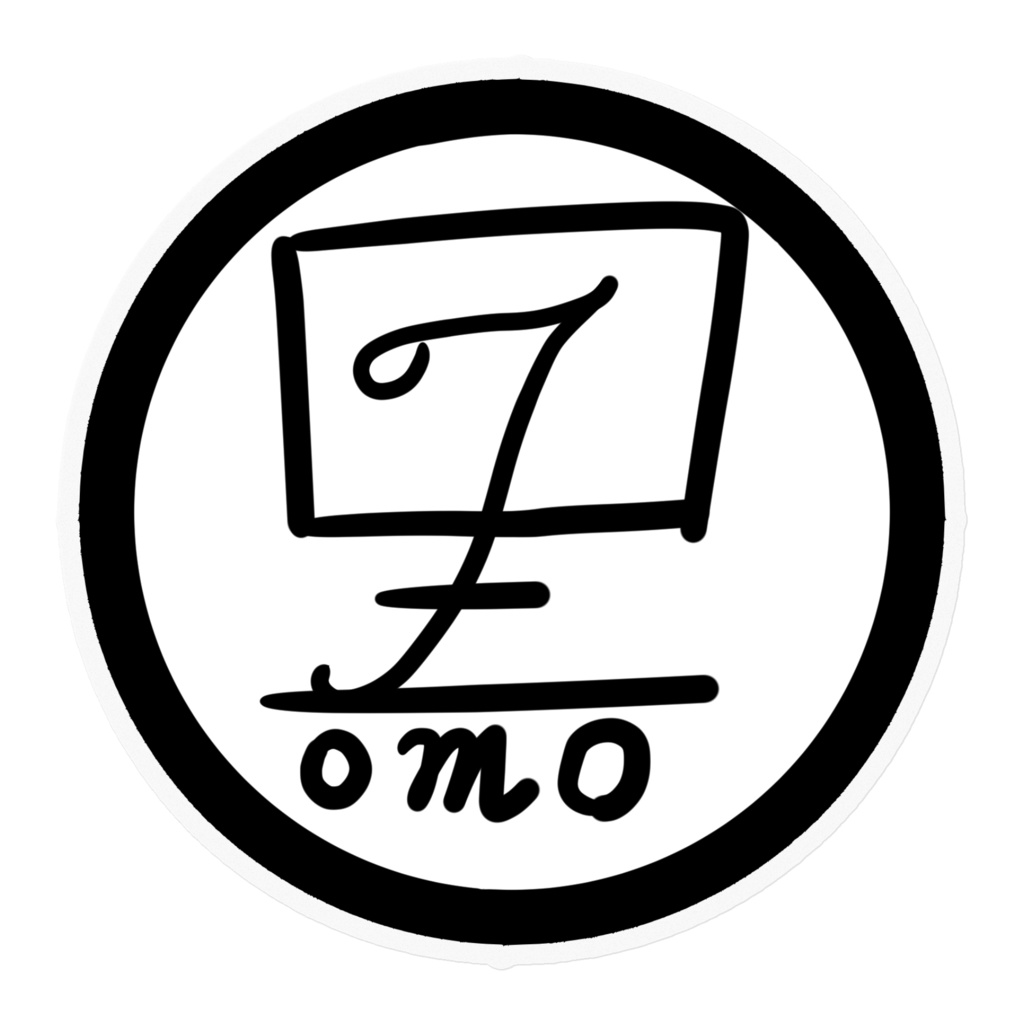 tomoblackロゴステッカー